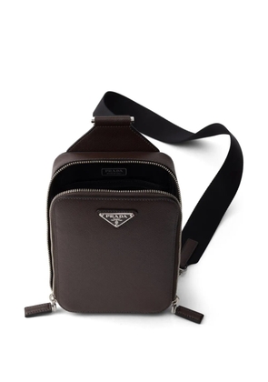 Prada Brique Saffiano-leather bag - Brown