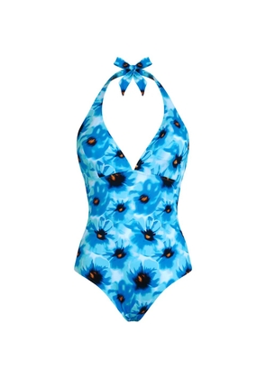 Vilebrequin halter-neck low-back swimsuit - Blue