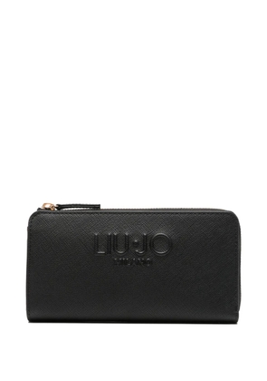 LIU JO logo-detail zipped wallet - Black