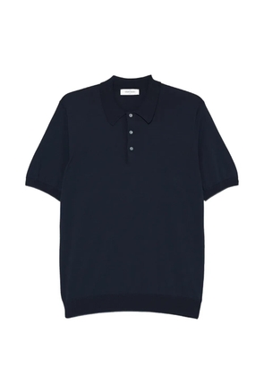 Gran Sasso buttoned short-sleeved polo shirt - Blue