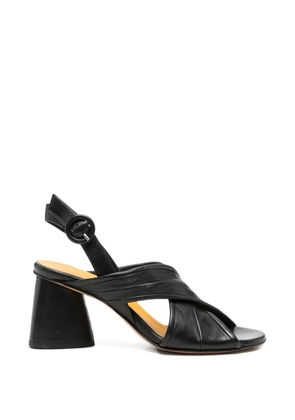 mara bini criss-cross buckled sandals - Black