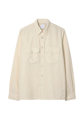 PS Paul Smith lyocell patch pocket shirt - Neutrals