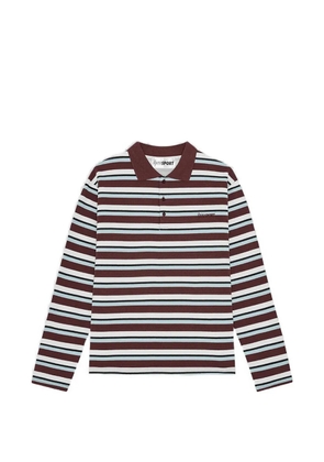 OpéraSPORT striped long-sleeve polo shirt - Brown