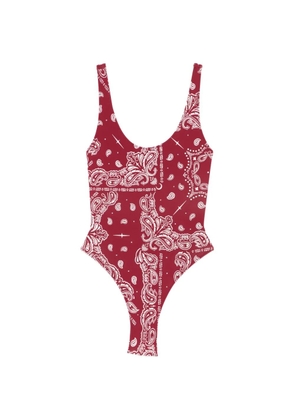 VENUJA bandana-print swimsuit - Red