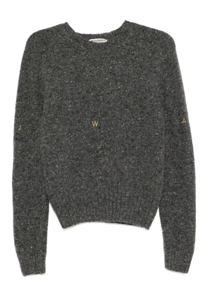 JW Anderson embroidered crew-neck jumper - Grey