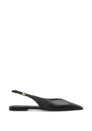 Furla Sfera slingback pointed-toe leather pumps - Black