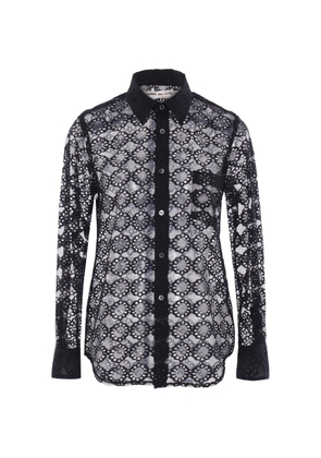 Comme Des Garçons lace button shirt - Black