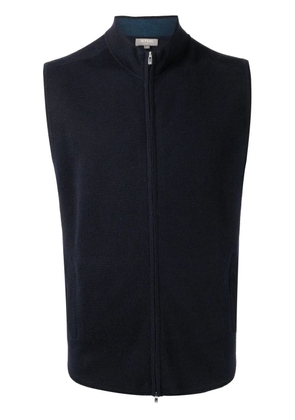 N.Peal cashmere zip-up gilet - Blue