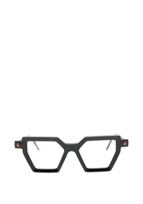 Kuboraum geometric-frame glasses - Black