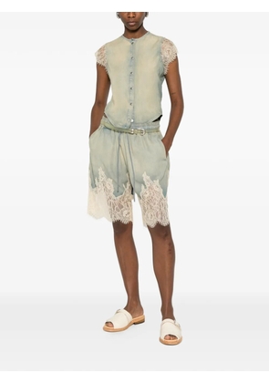 Diesel De-Malkia-S lace drawstring shorts - Blue