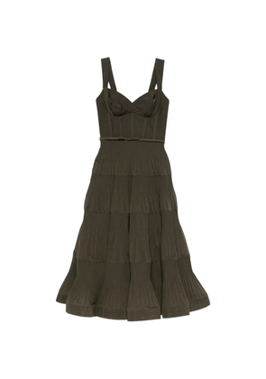 ZIMMERMANN pleated draped midi dress - Green