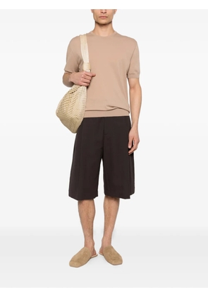 Malo crew-neck knit T-shirt - Neutrals