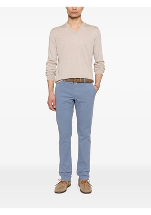 Gran Sasso V-neck long-sleeve sweater - Neutrals