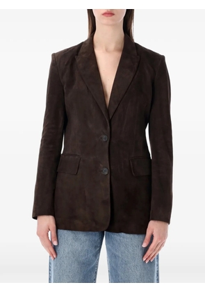 Sword button blazer - Brown