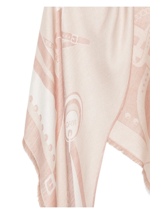 LIU JO patterned scarf - Neutrals