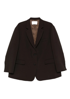 The Frankie Shop Bea button-fastening single-breasted blazer - Brown