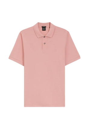BOSS button-placket polo shirt - Pink