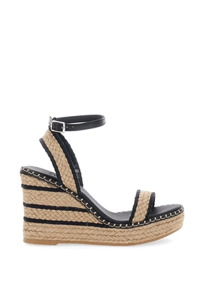 Castañer ankle-strap striped espadrilles - Neutrals