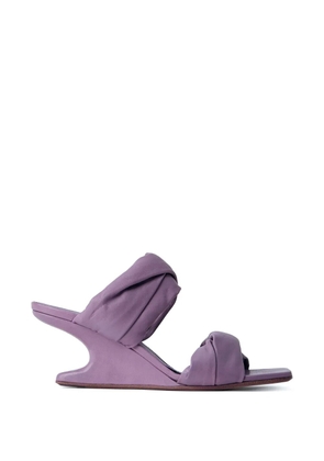 Rick Owens draped wedge sandals - Purple