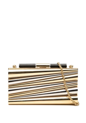 Ferragamo Pre-Owned 2010-2025 Sara Battaglia Metal Sinila Clutch on Chain crossbody bag - Gold