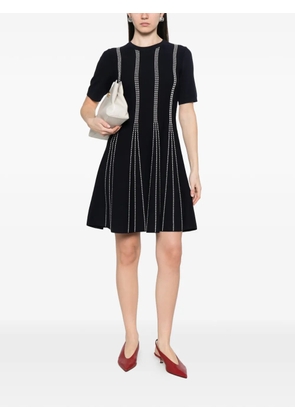 LIU JO vertical-line A-line mini dress - Blue