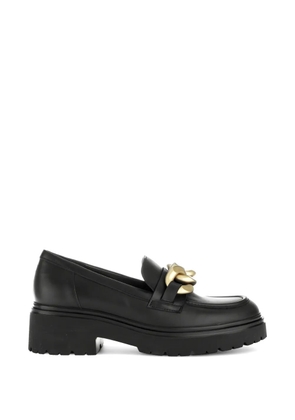 GABOR chain-detail loafers - Black