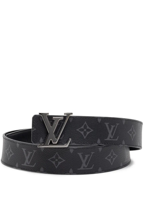 Louis Vuitton Pre-Owned 2018 Monogram Eclipse LV Initiales Reversible belt - Black