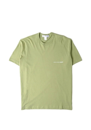 Comme Des Garçons Shirt logo-print cotton T-shirt - Green