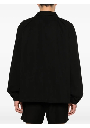 BODE button-fastening logo-embroidery jacket - Black