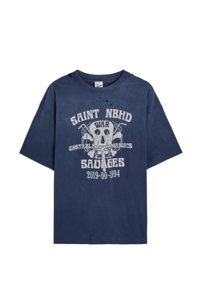 SAINT MXXXXXX x Neighbourhood graphic-print T-shirt - Blue