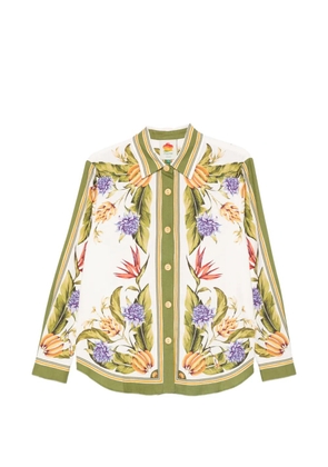 FARM Rio Sand Tropical floral-print shirt - White