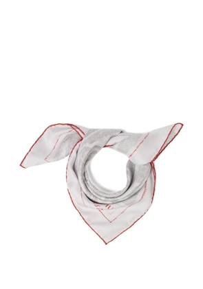 Jacquemus Le Paysan animal-print scarf - White