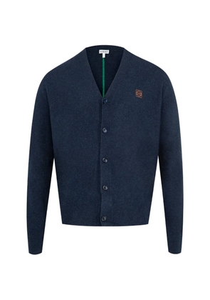 LOEWE logo-detail cardigan - Blue