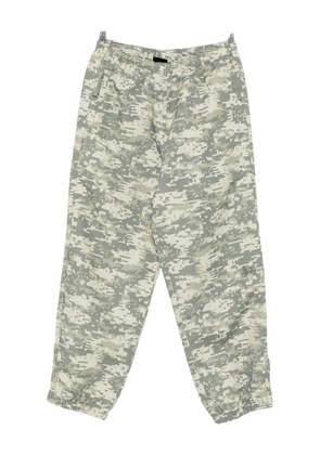 Stüssy elasticated-waistband camouflage pants - Green