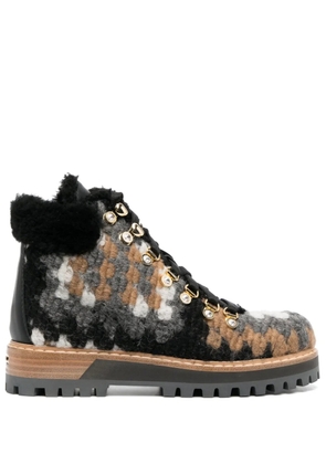 Le Silla St. Moritz wool ankle boots - Black