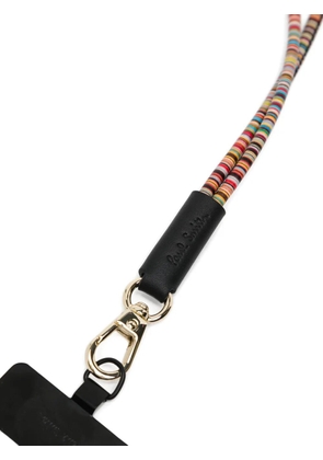Paul Smith striped knotted phone strap - Red