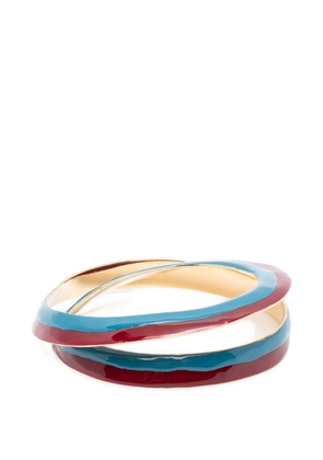 Marni enamel spiral bracelet - Blue