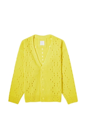 Givenchy open stitch cardigan - Yellow