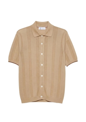Brunello Cucinelli ribbed shirt - Neutrals