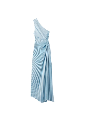 A.L.C. Lara one-shoulder pleated dress - Blue
