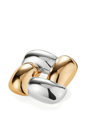 Jenny Bird square-frame brooch - Gold