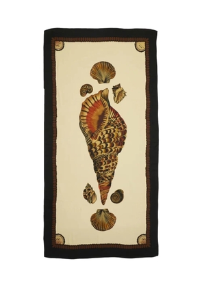 Osklen shell-print scarf - Neutrals