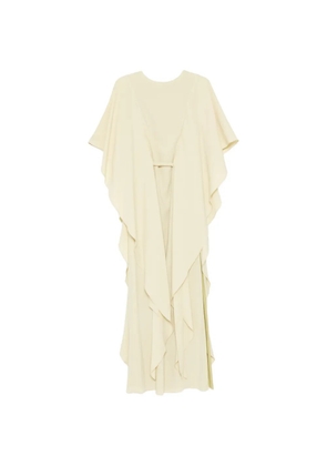 Amsale pebble crepe maxi dress - Yellow