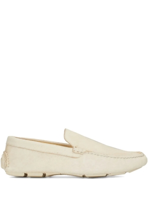 Osklen hair-calf loafers - White