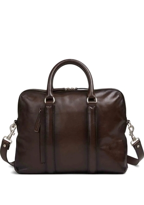Officine Creative Quentin leather briefcase bag - Brown