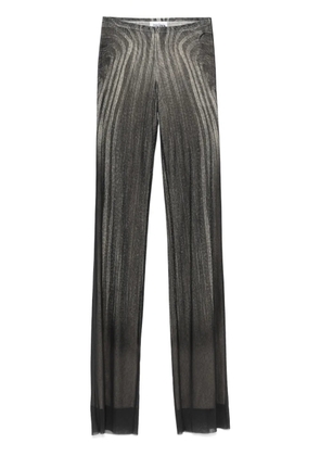 Jean Paul Gaultier spiral-print trousers - Black