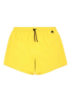 Ea7 Emporio Armani drawstring-waist swim shorts - Yellow