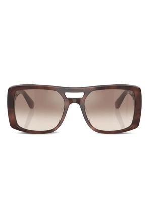 Brunello Cucinelli square-frame sunglasses - Brown