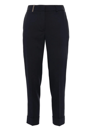 Peserico bead-embellished trousers - Blue