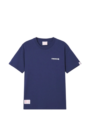 FINGERCROXX logo-print T-shirt - Blue